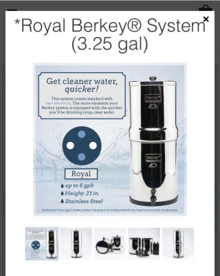 Berkey 災害、家庭用 - WATER WISE JAPAN